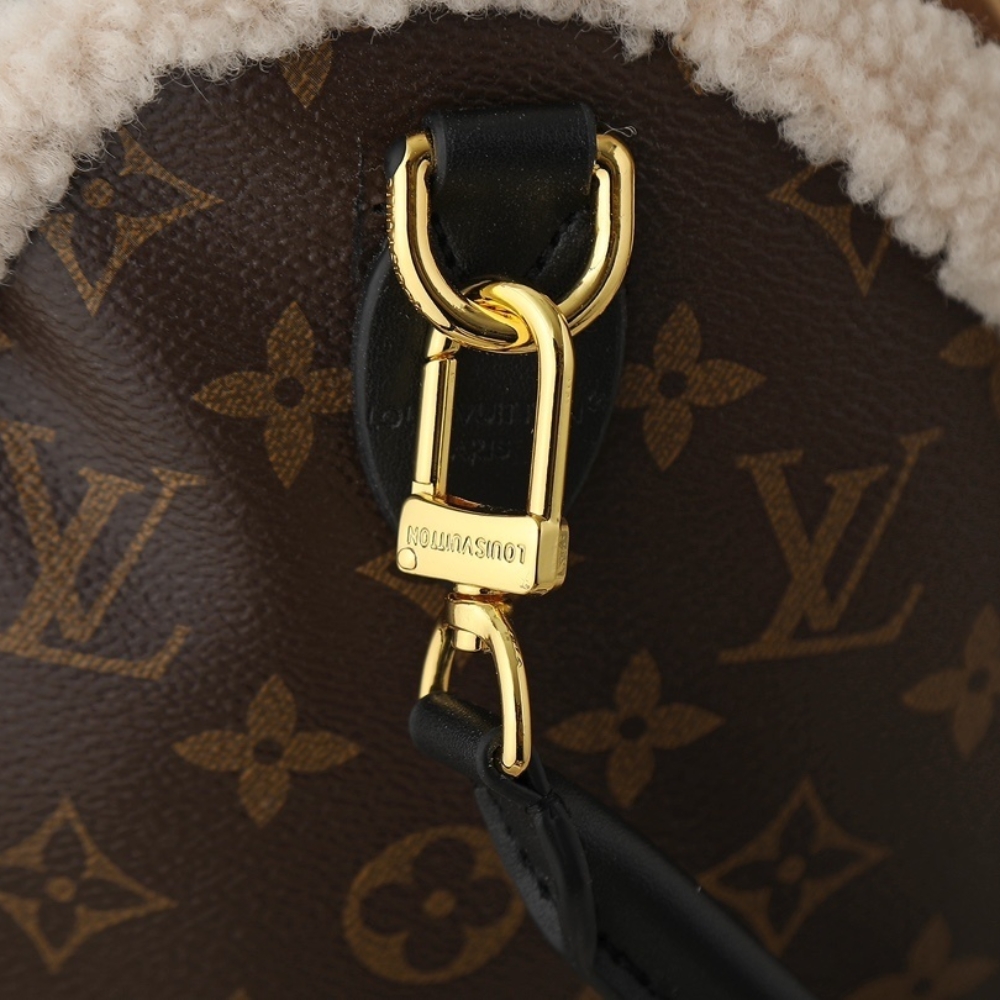 LOUIS VUITTON SPEEDY SOFT 30 TEDDY MONOGRAM BROWN 30CM M26326 - Image 8