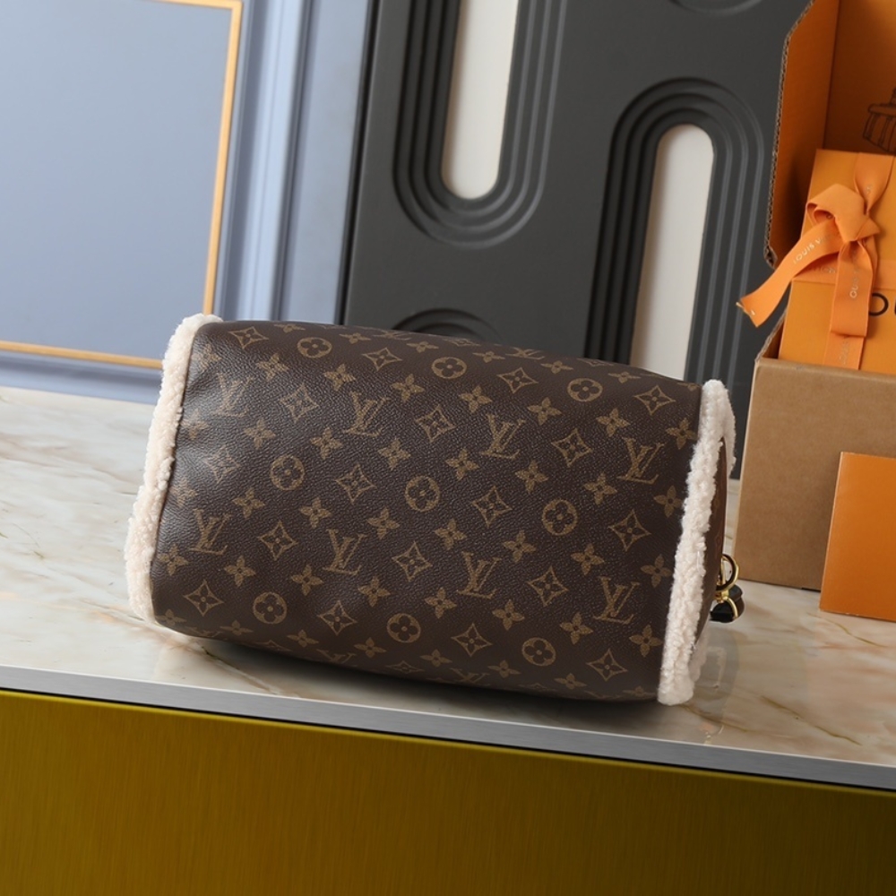 LOUIS VUITTON SPEEDY SOFT 30 TEDDY MONOGRAM BROWN 30CM M26326 - Image 5
