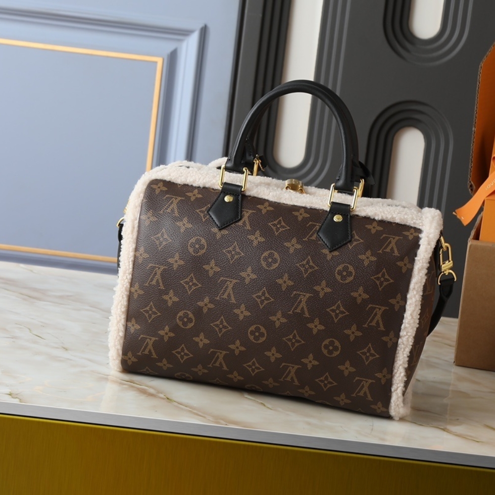LOUIS VUITTON SPEEDY SOFT 30 TEDDY MONOGRAM BROWN 30CM M26326 - Image 4