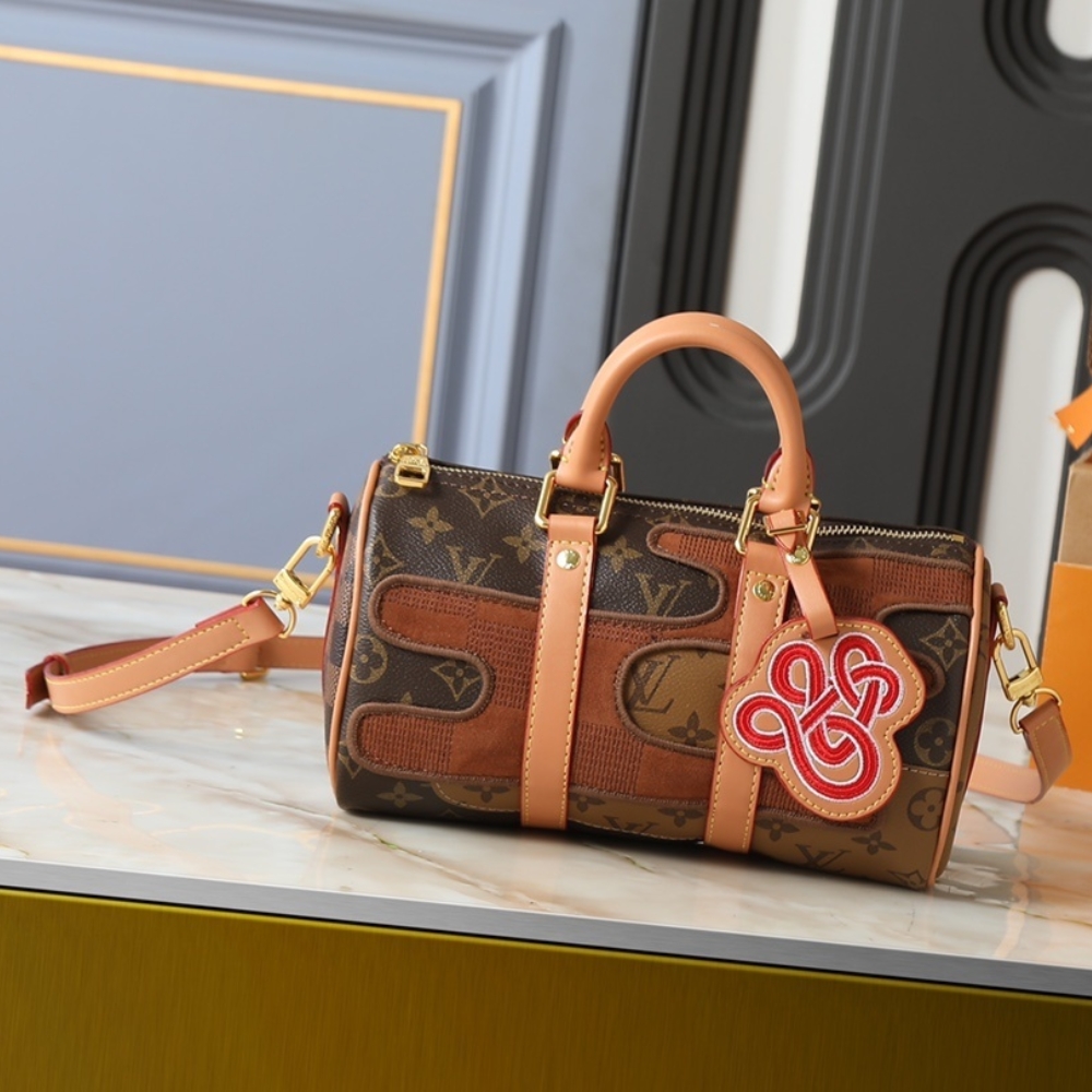 Alternative view of LOUIS VUITTON KEEPALL BANDOULIÈRE 25 BROWN 25CM M15428