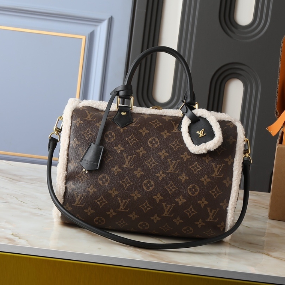 Alternative view of LOUIS VUITTON SPEEDY SOFT 30 TEDDY MONOGRAM BROWN 30CM M26326