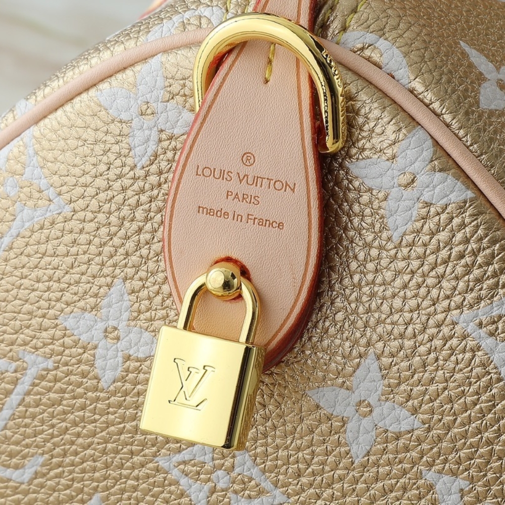 LOUIS VUITTON SPEEDY P9 BANDOULIÈRE 30 KINSUGI GOLD 30CM M15283 - Image 7