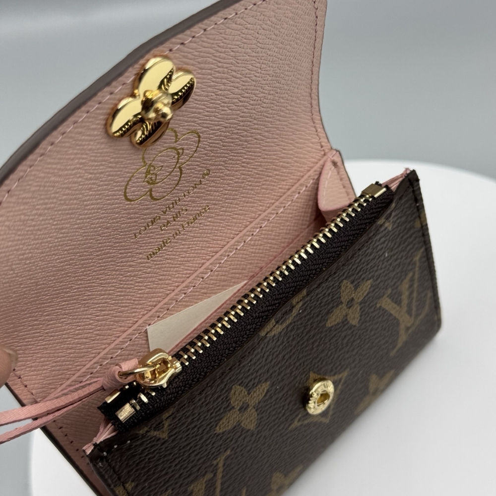 LOUIS VUITTON ROSALIE COIN PURSE AZUR FROST 12CM M12239 - Image 7