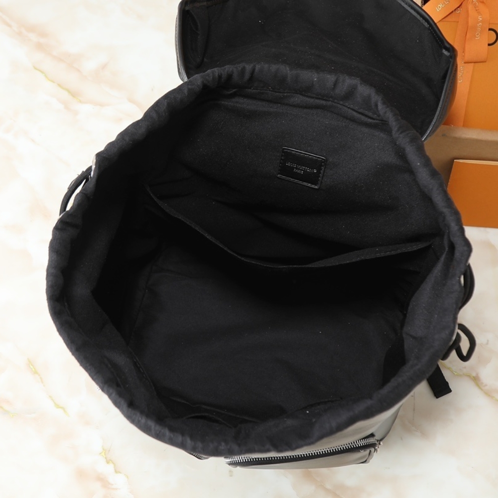 LOUIS VUITTON MONTSOURIS CARGO BACKPACK BLACK 40CM M13983 - Image 10