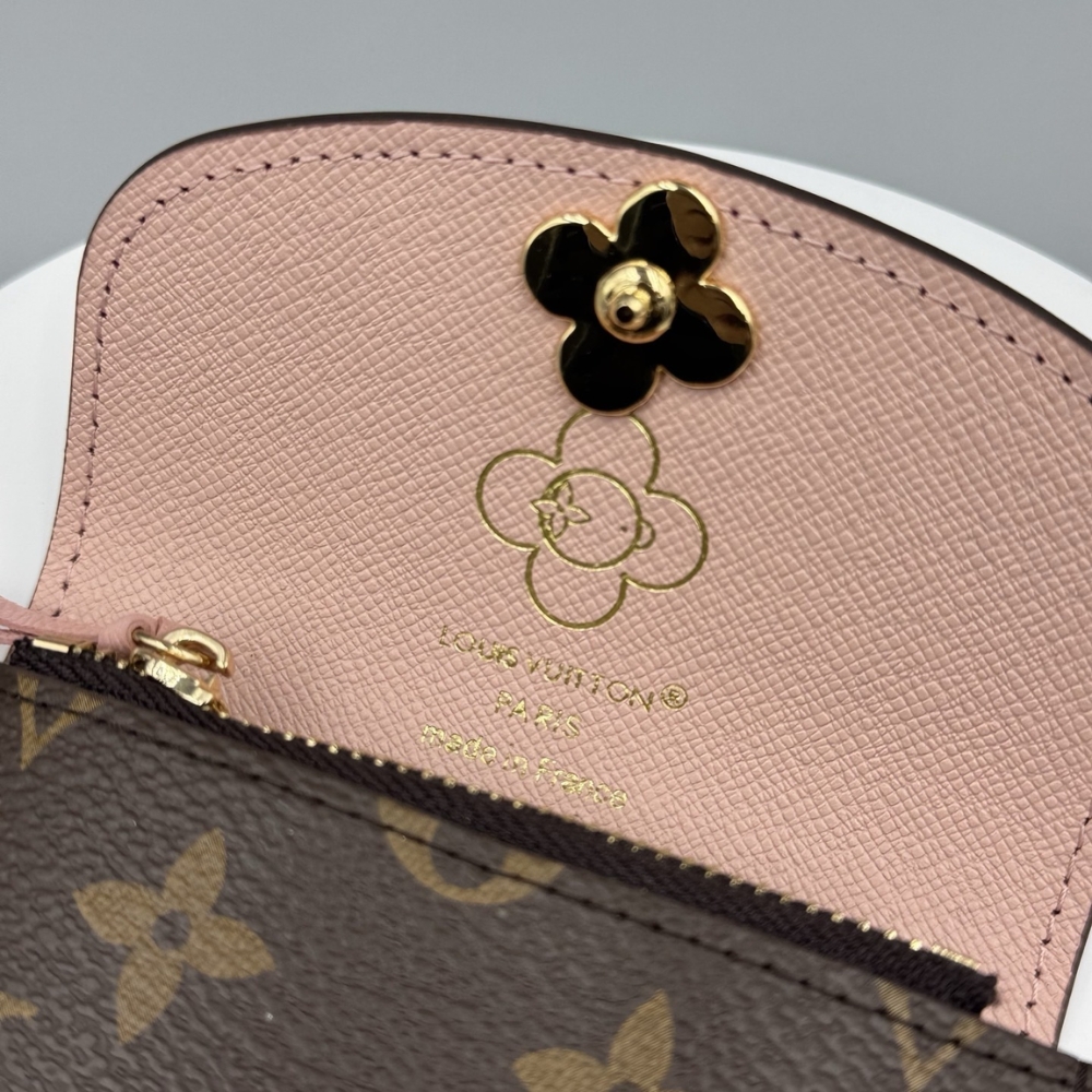 LOUIS VUITTON ROSALIE COIN PURSE AZUR FROST 12CM M12239 - Image 6