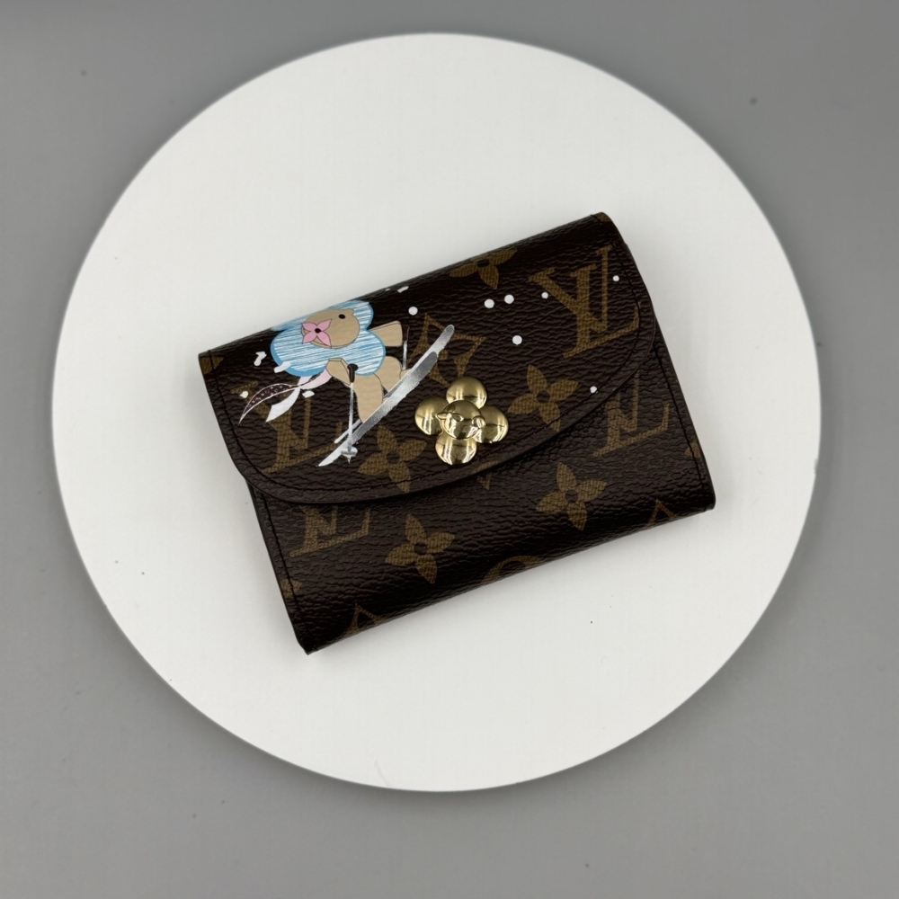 Alternative view of LOUIS VUITTON ROSALIE COIN PURSE AZUR FROST 12CM M12239