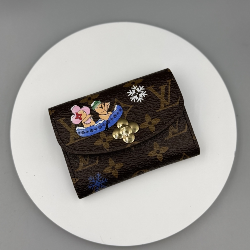 Alternative view of LOUIS VUITTON ROSALIE COIN PURSE MONOGRAM BLUE FROST 12CM M15323