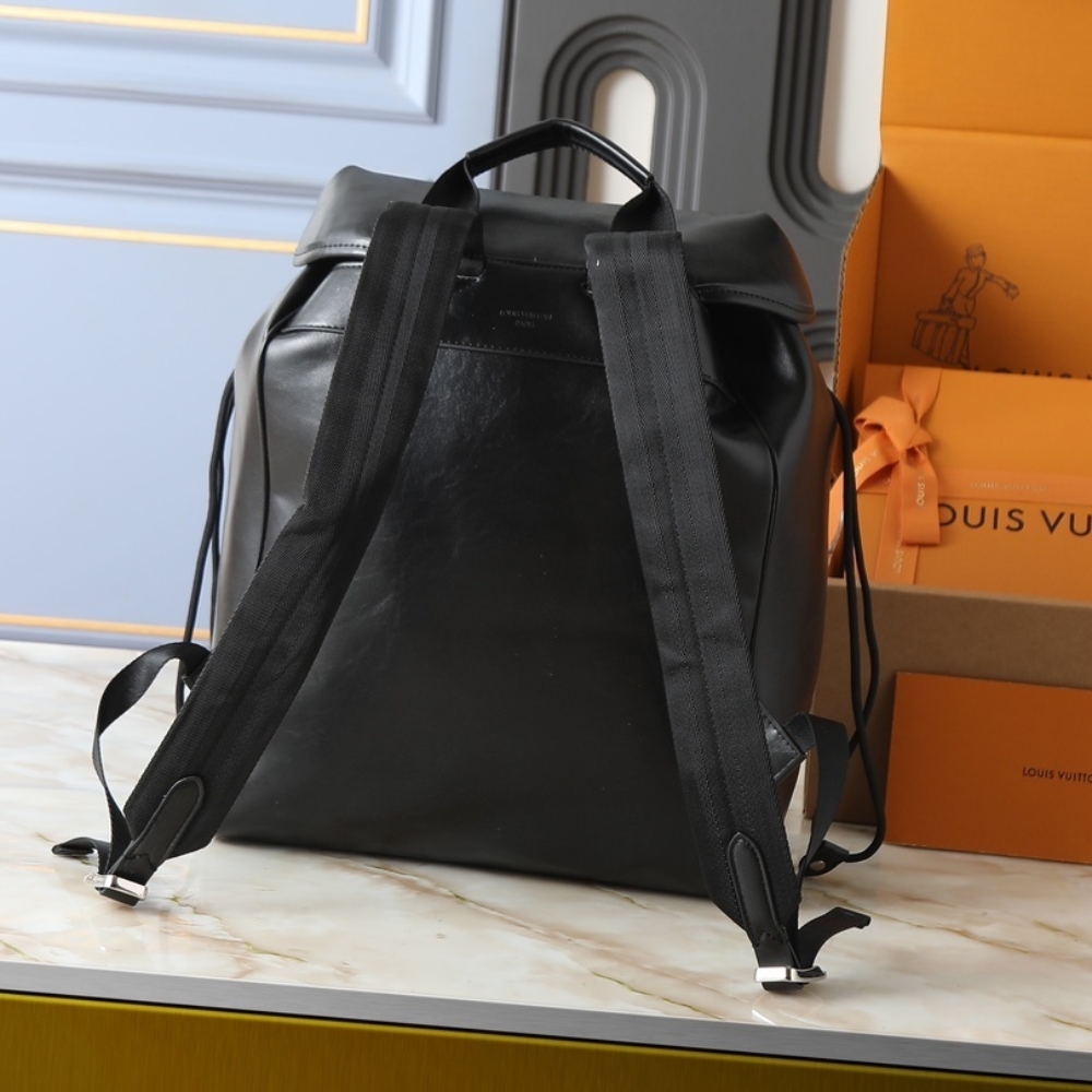 LOUIS VUITTON MONTSOURIS CARGO BACKPACK BLACK 40CM M13983 - Image 4