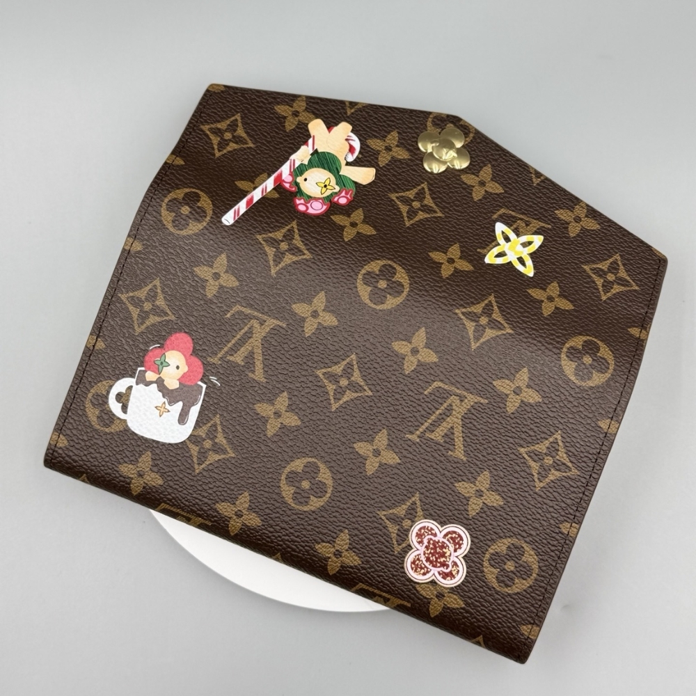 LOUIS VUITTON SARAH WALLET CANDY RED 19CM M12207 - Image 4