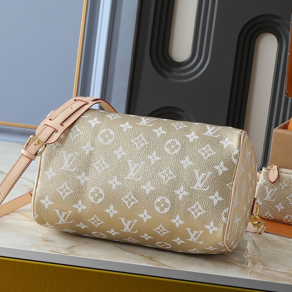 LOUIS VUITTON SPEEDY P9 BANDOULIÈRE 30 KINSUGI GOLD 30CM M15283 - Image 5