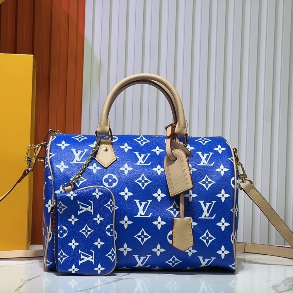 Alternative view of LOUIS VUITTON SPEEDY P9 BANDOULIÈRE 30 BLUE 30CM M24424