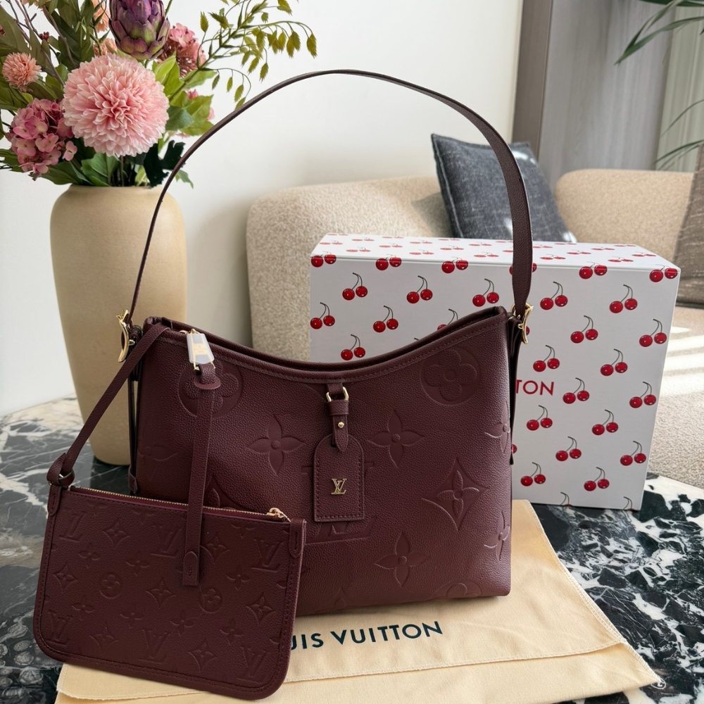Alternative view of LOUIS VUITTON CARRYALL PM DARK RED 30CM