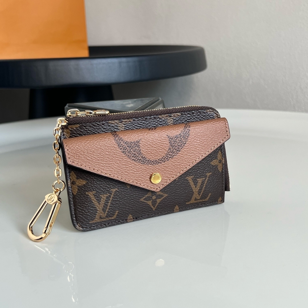Alternative view of LOUIS VUITTON CARD HOLDER RECTO VERSO BROWN 13CM