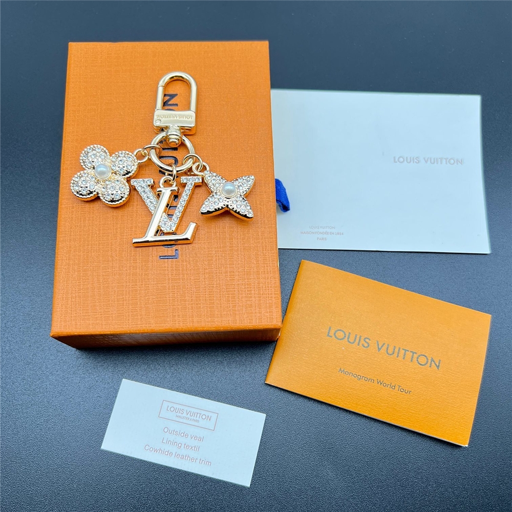 Alternative view of LOUIS VUITTON MICRO CHARMS LV ICONIC KEY HOLDER GOLD M01566