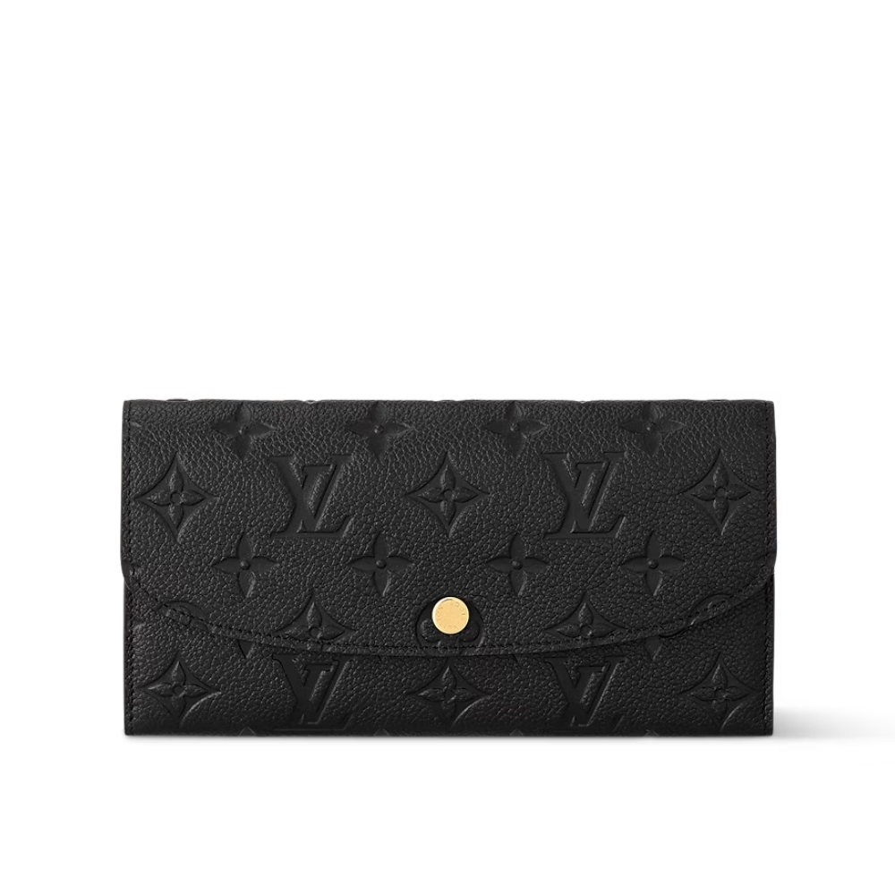 LOUIS VUITTON EMILIE WALLET BLACK 19CM M62369