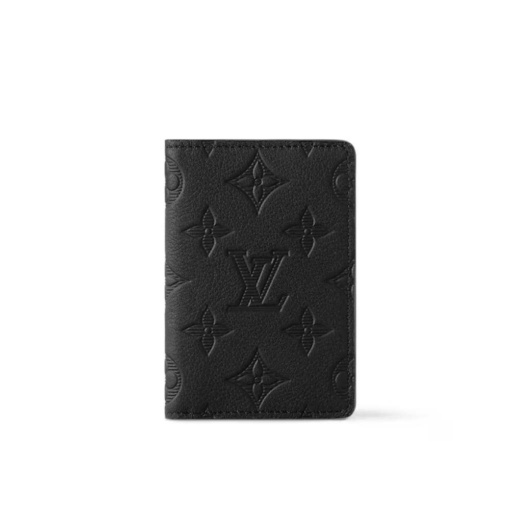 LOUIS VUITTON POCKET ORGANIZER WALLET BLACK 15CM M62899