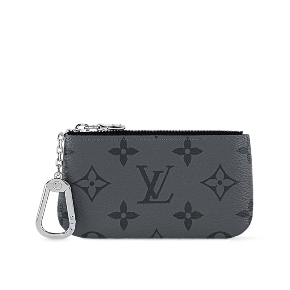 LOUIS VUITTON KEY POUCH MONOGRAM ECLIPSE 12CM M80905