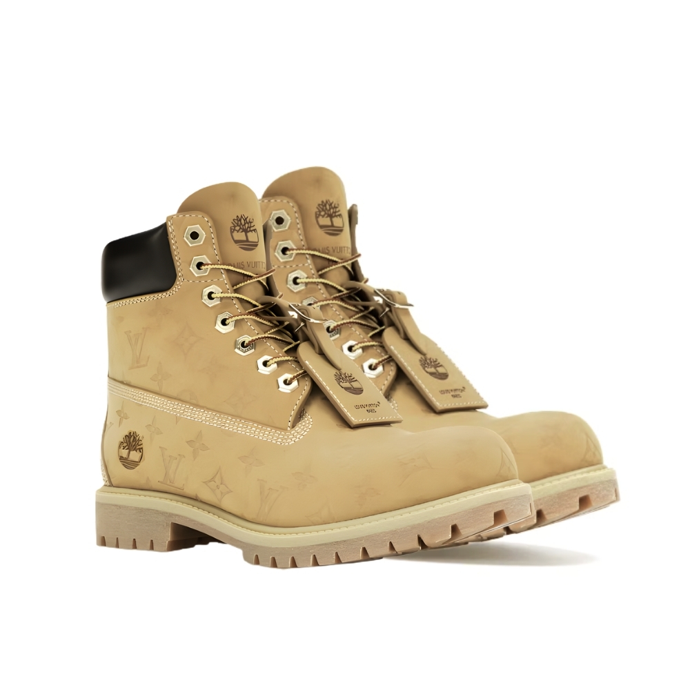 LOUIS VUITTON X TIMBERLAND 6 IN ANKLE BOOT BEIGE 1AD72T