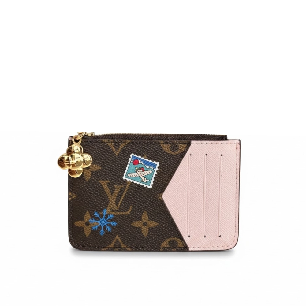 LOUIS VUITTON ROMY CARD HOLDER MONOGRAM SNOWY PEARL 12CM M15333
