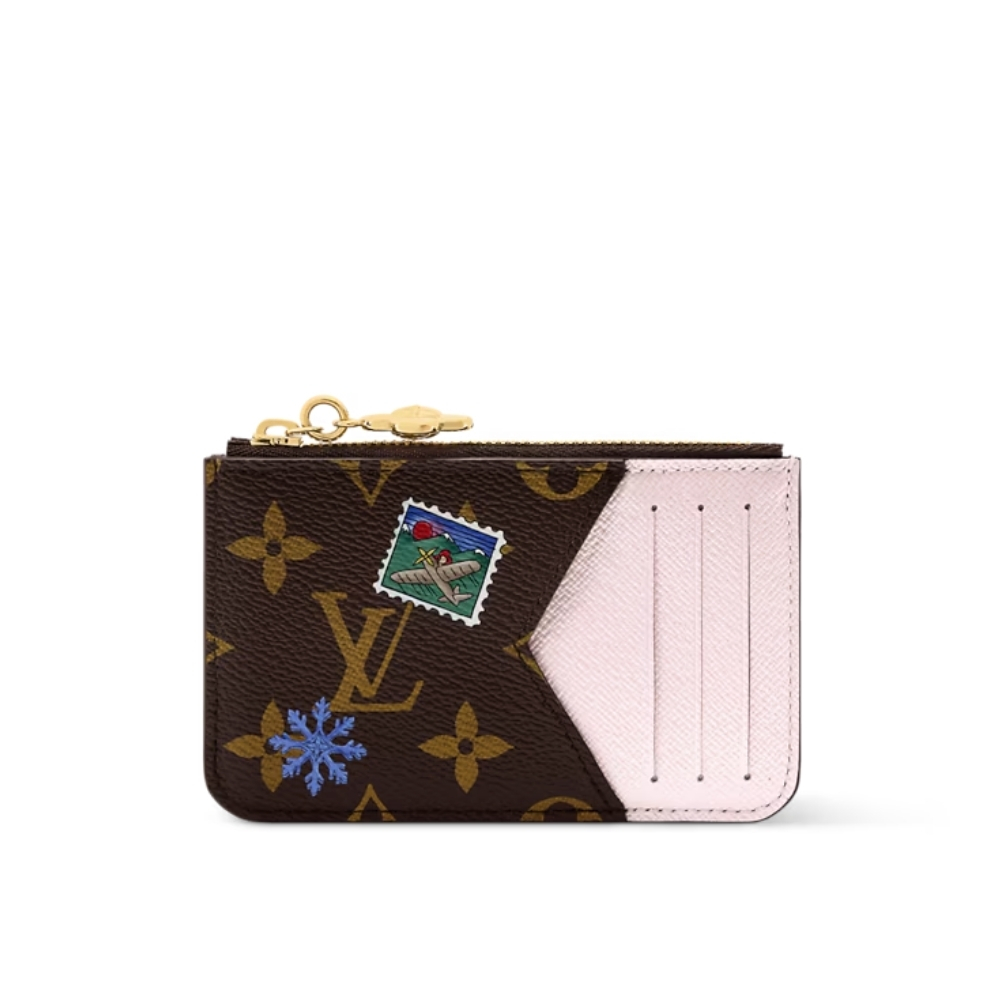 LOUIS VUITTON ROMY CARD HOLDER MONOGRAM SNOWY PEARL 12CM M15333