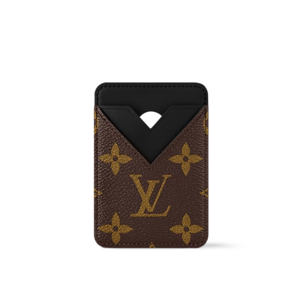 LOUIS VUITTON PORTE CARTES MAGNET MONOGRAM BLACK 9CM M13185