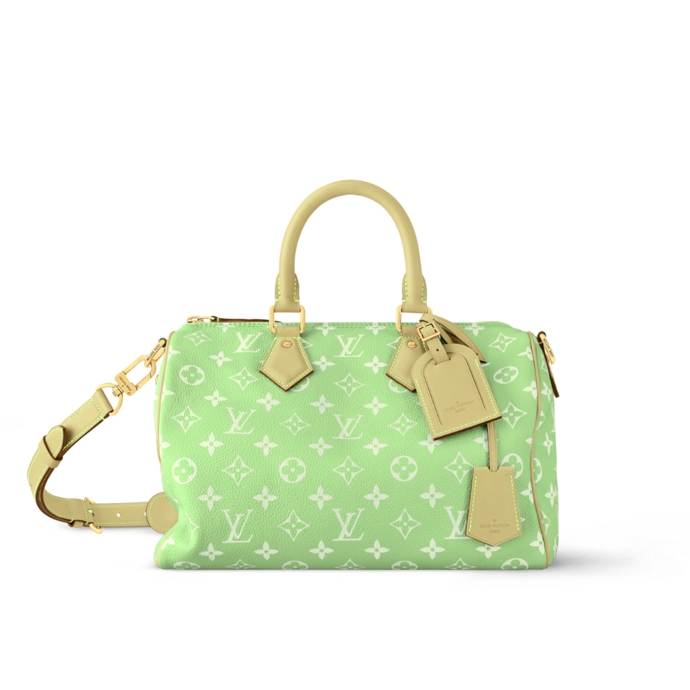 LOUIS VUITTON SPEEDY P9 BANDOULIÈRE 30 FROZEN LIME 30CM M14064