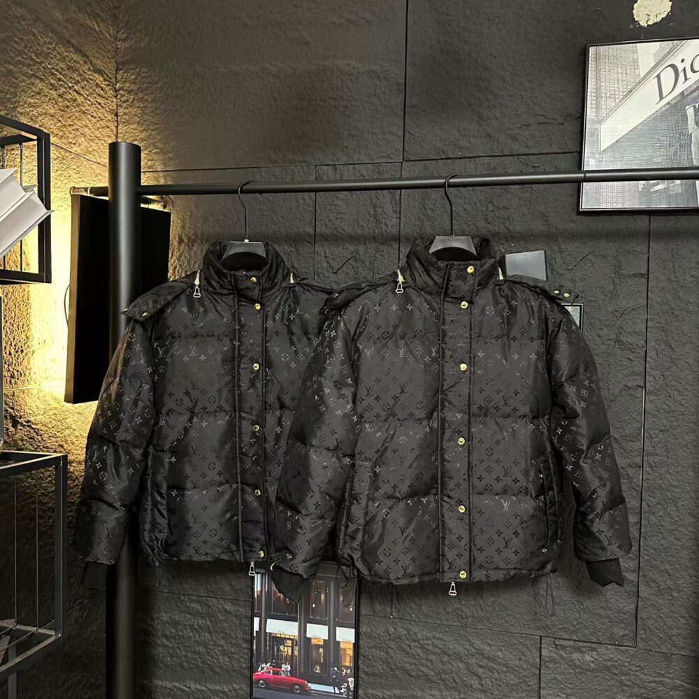 Alternative view of LOUIS VUITTON MONOGRAM PUFFER JACKET BLACK 1AGAEM
