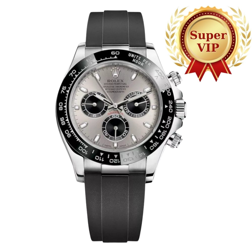 [SUPER VIP 1:1] ROLEX COSMOGRAPH DAYTONA SILVER OYSTERFLEX 40MM 116519LN 0027