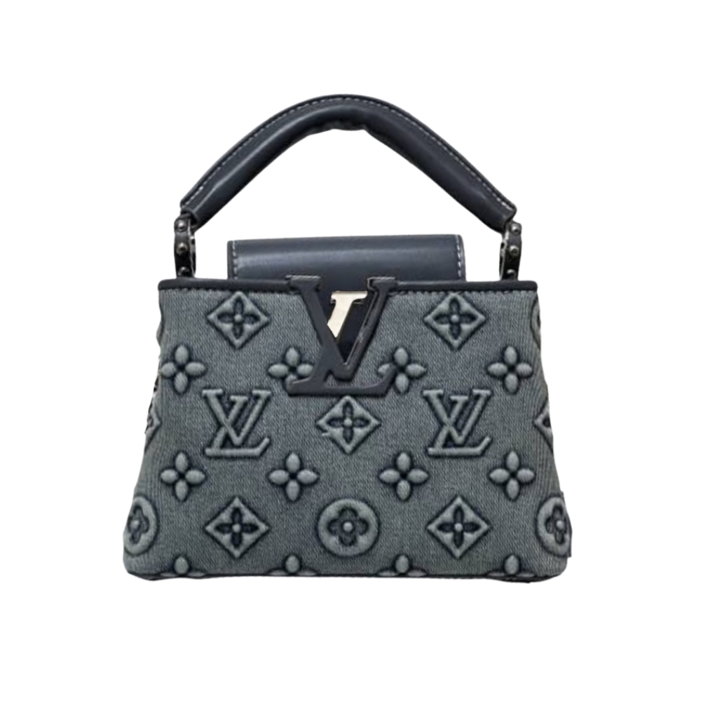 LOUIS VUITTON CAPUCINES MINI DENIM BLUE 21CM