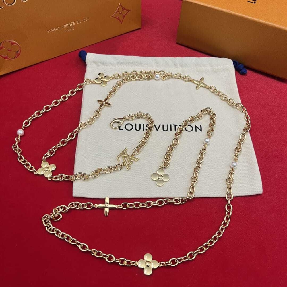 Alternative view of LOUIS VUITTON LV CHAIN PEARL BELT M8655Z