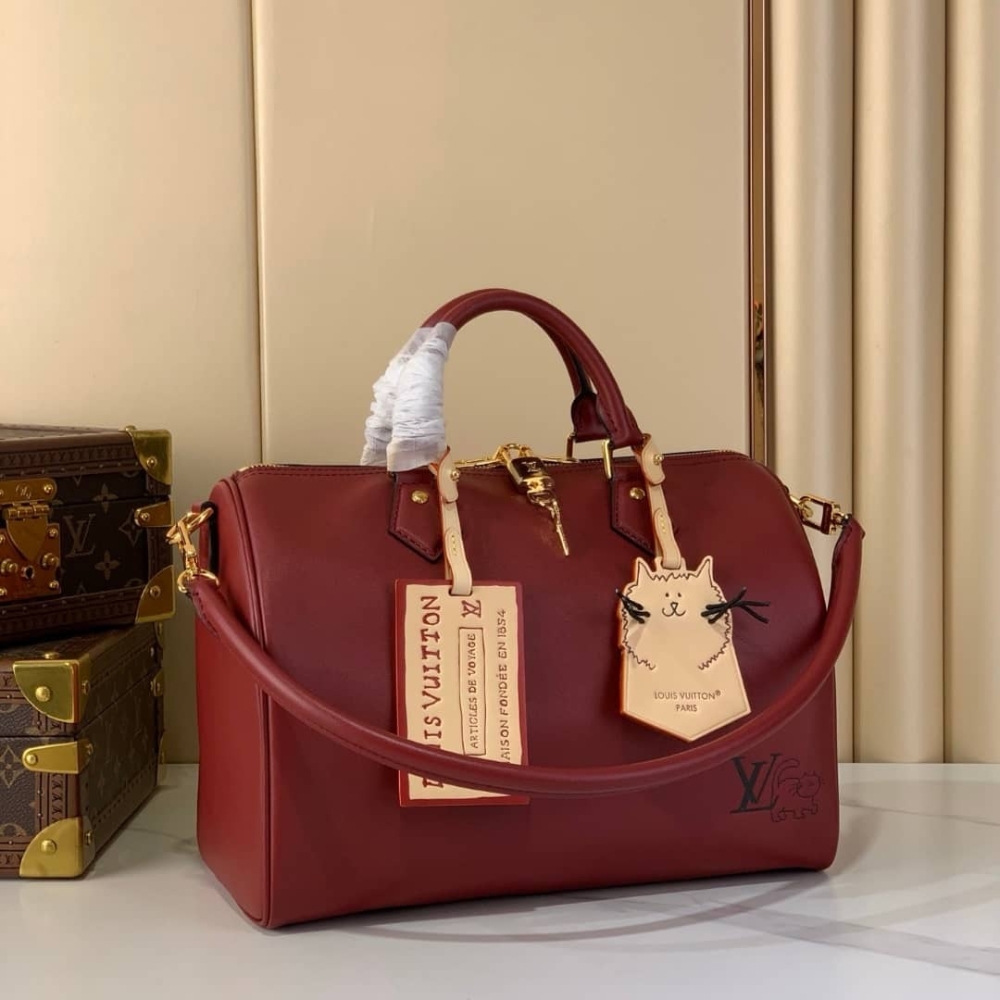 Alternative view of [SUPER VIP 1:1] LOUIS VUITTON SPEEDY SOFT 30 PLUM 30CM M25766