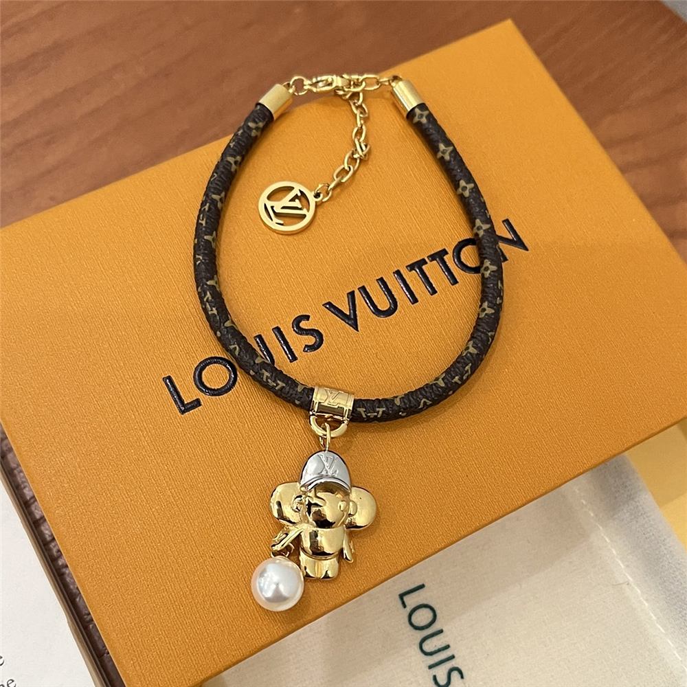 Alternative view of LOUIS VUITTON VIVIENNE BRACELET MONOGRAM GOLD BROWN M8218Z