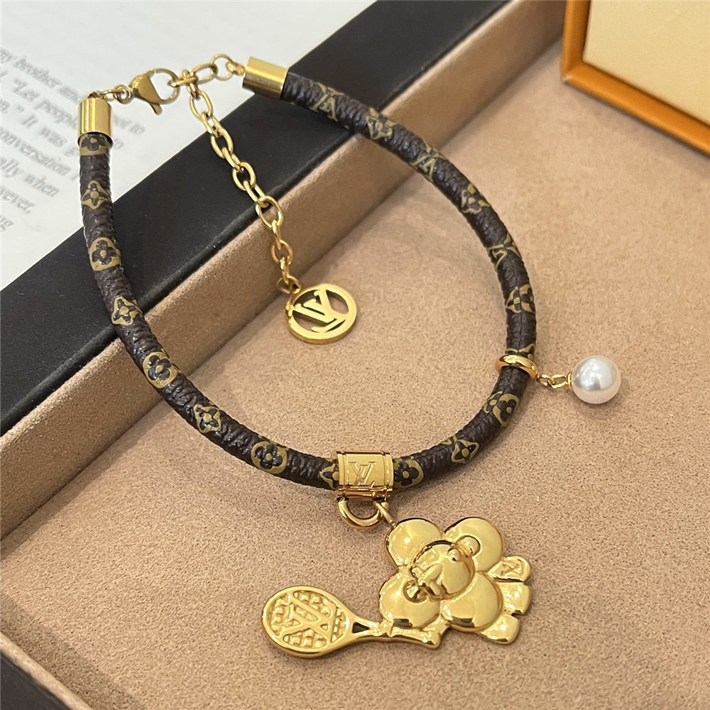 Alternative view of LOUIS VUITTON VIVIENNE ON THE COURT BRACELET MONOGRAM BROWN M8087Z