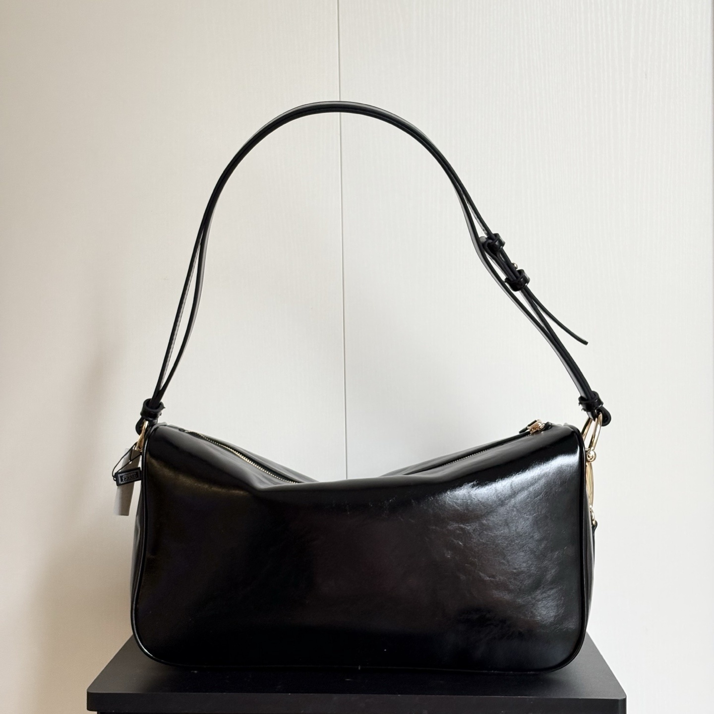 Gucci Half Horsebit Large Shoulder Bag Black Leather 38Cm - Image 5