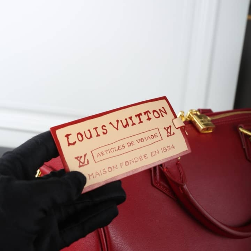 LOUIS VUITTON SPEEDY SOFT 30 PLUM 30CM M25766 - Image 7