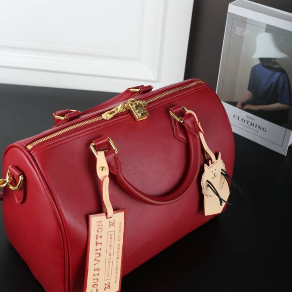 LOUIS VUITTON SPEEDY SOFT 30 PLUM 30CM M25766 - Image 6