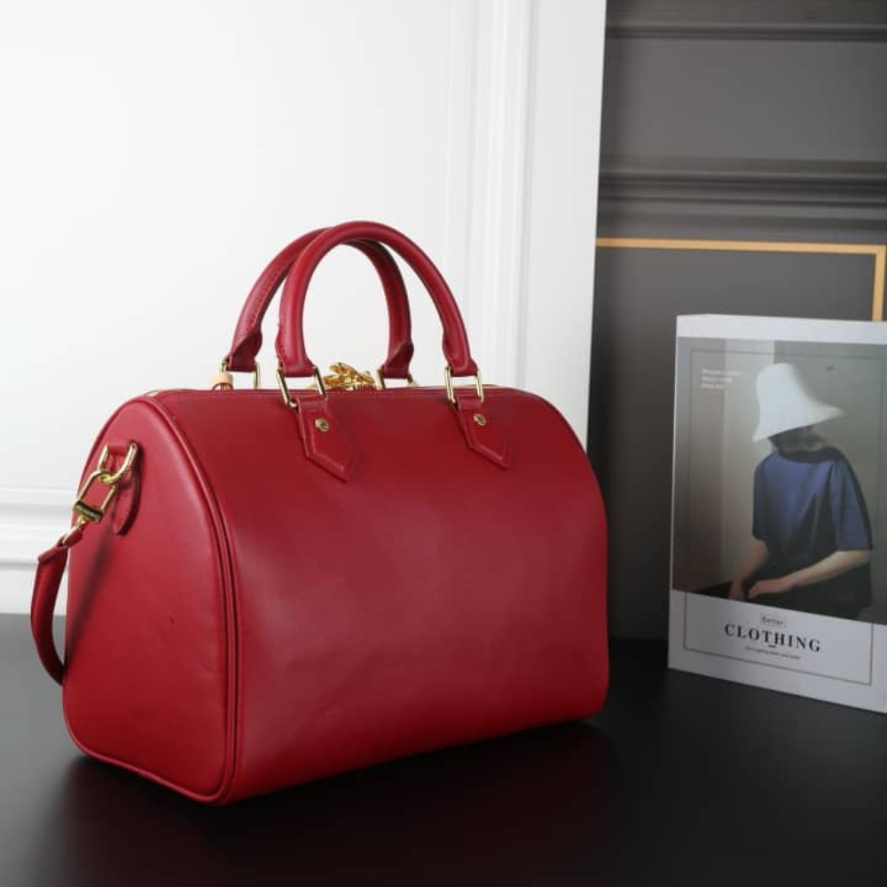 LOUIS VUITTON SPEEDY SOFT 30 PLUM 30CM M25766 - Image 4