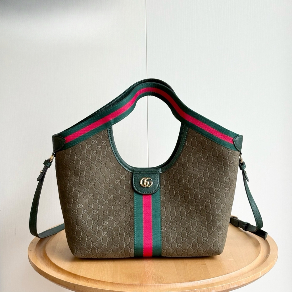 Alternative view of Gucci Giglio Small Tote Bag Dark Green 25Cm