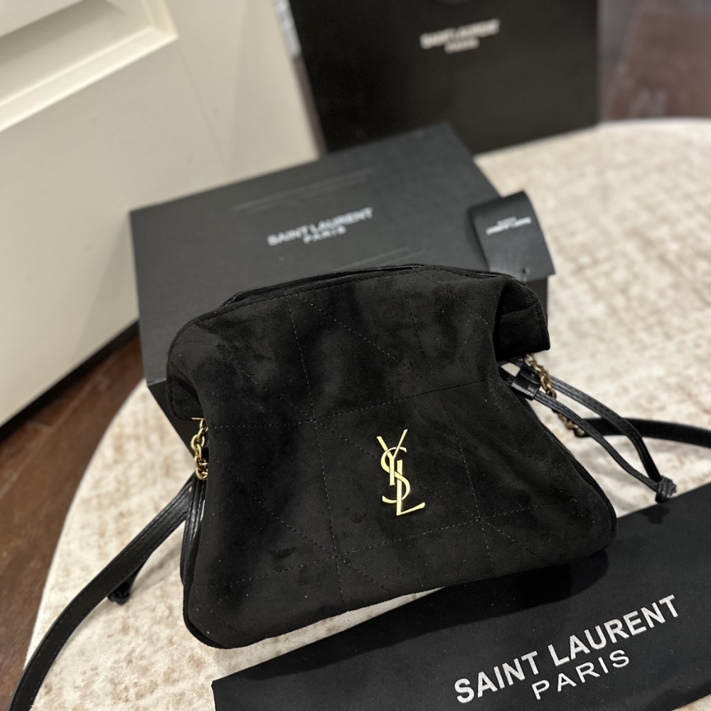 Alternative view of Saint Laurent Jamie Shoulder Pouch In Black 26Cm