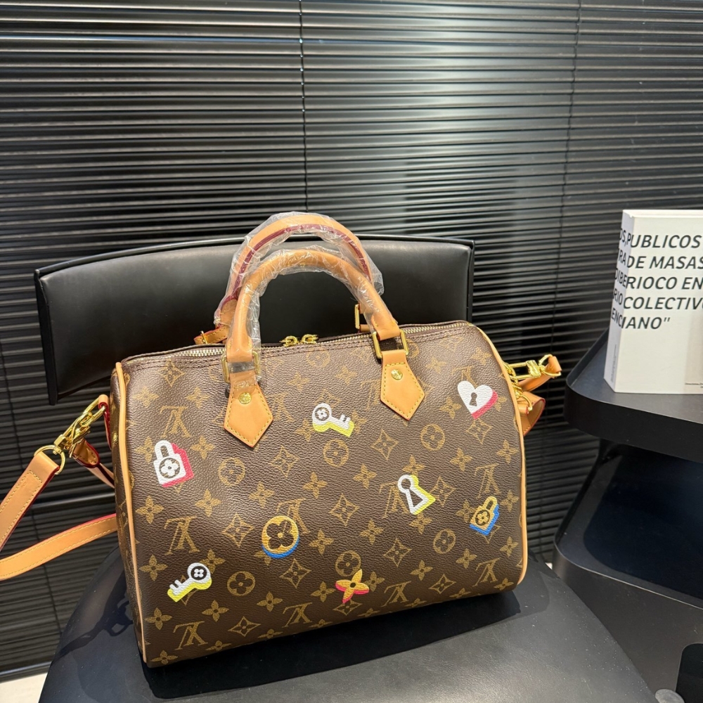 Louis Vuitton Speedy Bandoulière 30 In Monogram Canvas Brown 30Cm - Image 7