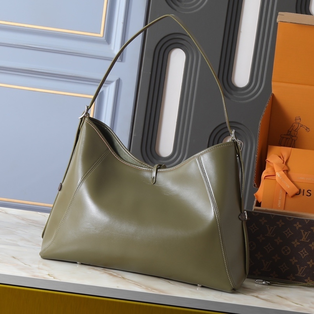 LOUIS VUITTON CARRYALL VIBE MM DARK KAKI 39CM M14268 - Image 4