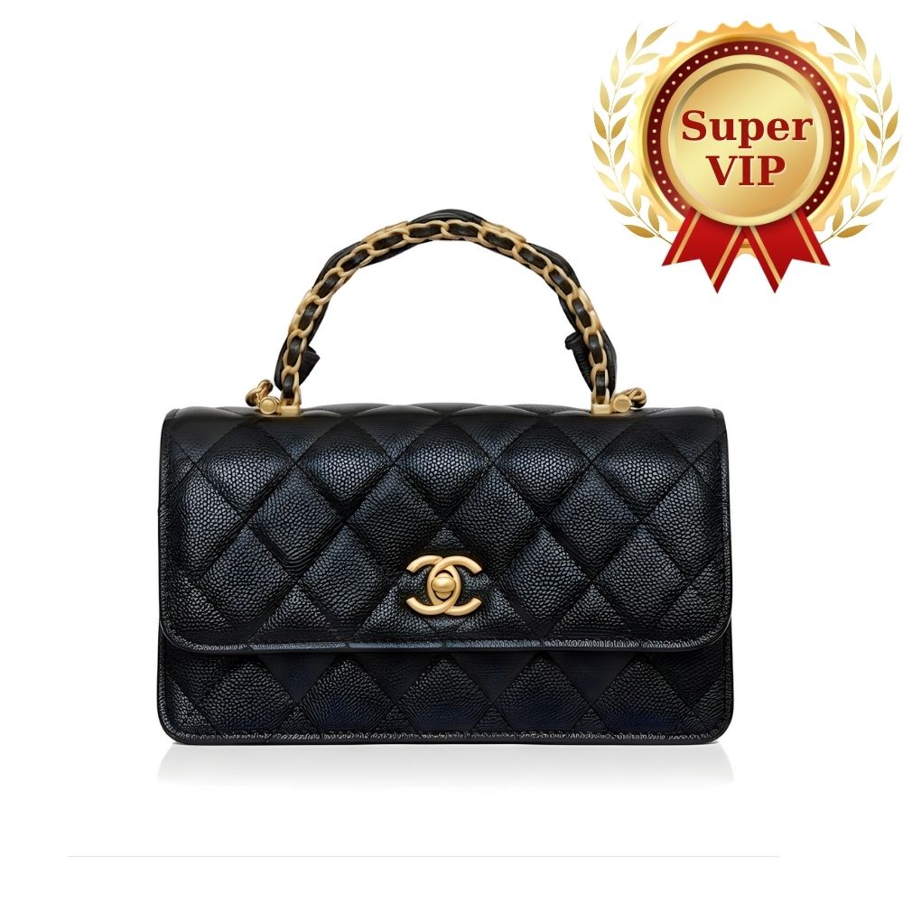 [SUPER VIP 1:1] Chanel Wallet On Chain Black Leather With Gold Tone Metal 18cm