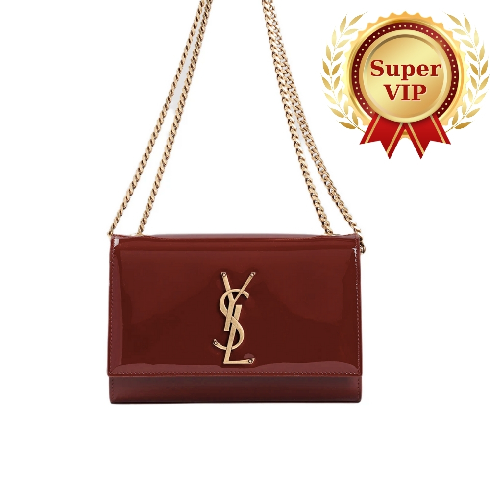 [SUPER VIP 1:1] SAINT LAURENT KATE SHOULDER BAG BURGUNDY 20CM 469390B870W6259