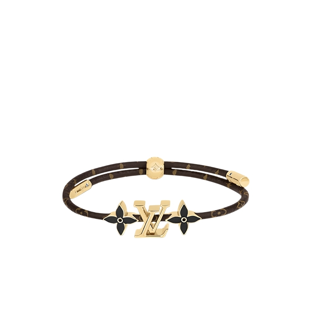 LOUIS VUITTON LV ICONIC BRACELET MONOGRAM BROWN M1019Z