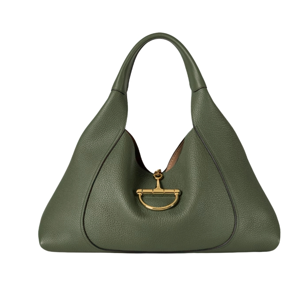 GUCCI SOFTBIT MAXI SHOULDER BAG GREEN 46CM 837466 AAEAO 3332