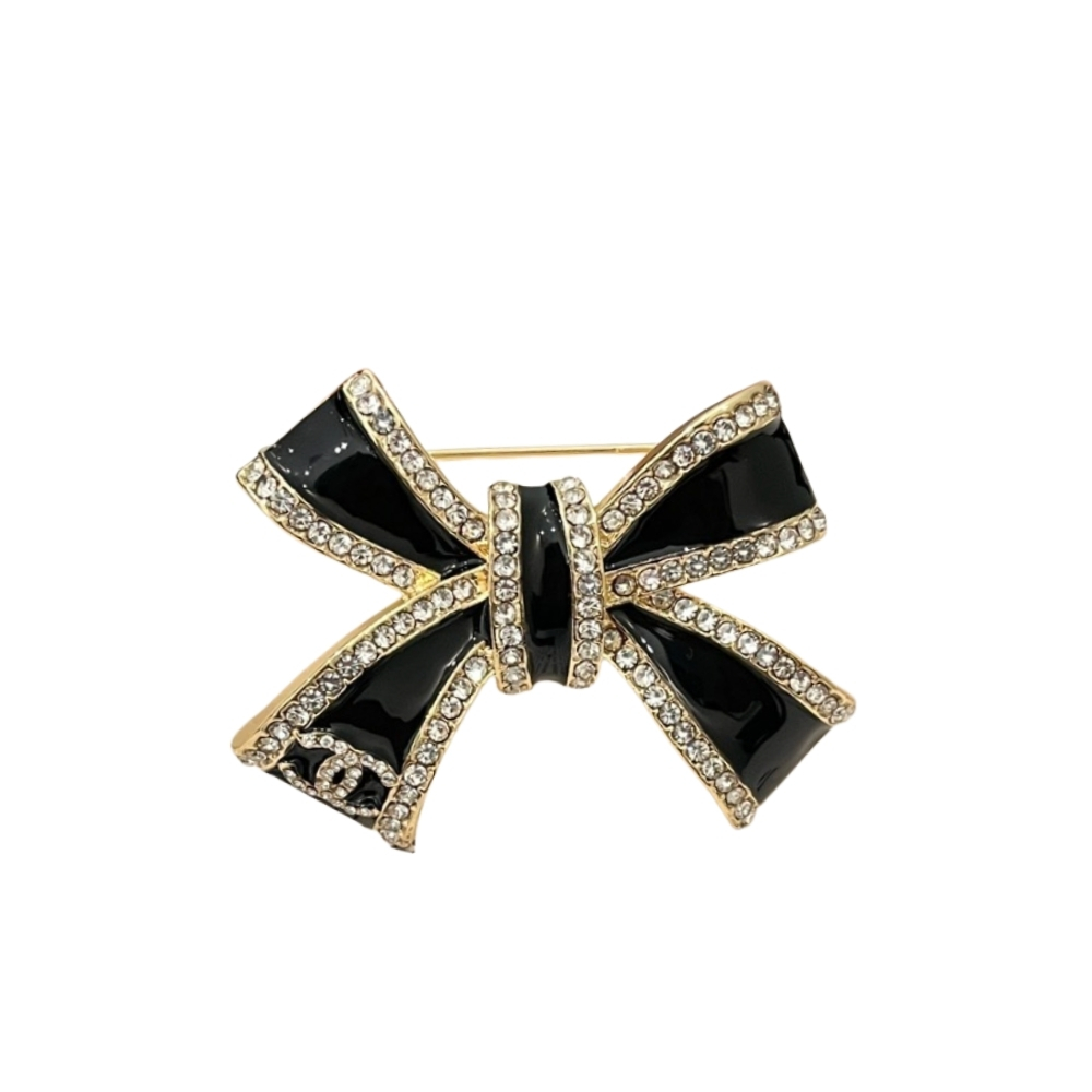 CHANEL BROOCH METAL RESIN AND STRASS GOLD ABG399 B21903 U3573