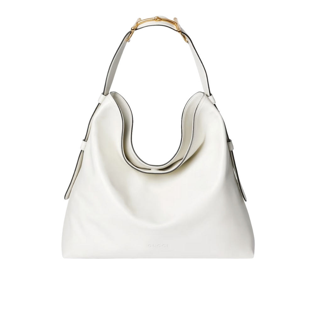 GUCCI BEATRIX LARGE TOTE BAG WHITE LEATHER 40CM 850546 AAFK4 9050