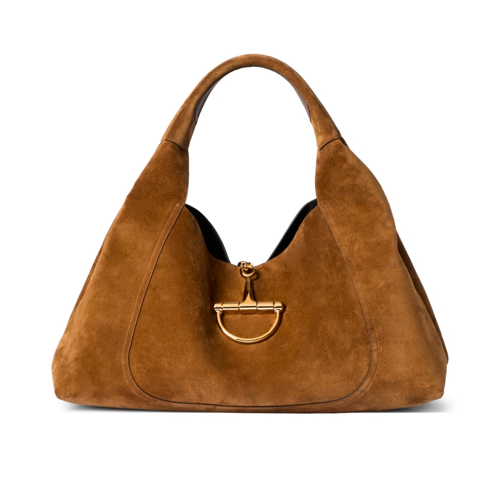 Gucci Softbit Maxi Shoulder Bag Brown 46Cm 837466 AAFLB 2118