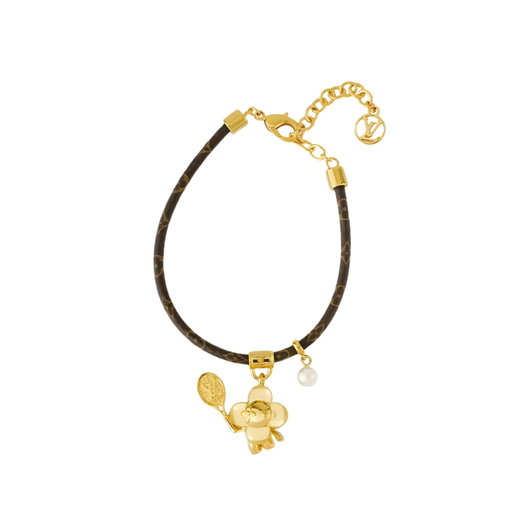 LOUIS VUITTON VIVIENNE ON THE COURT BRACELET MONOGRAM BROWN M8087Z