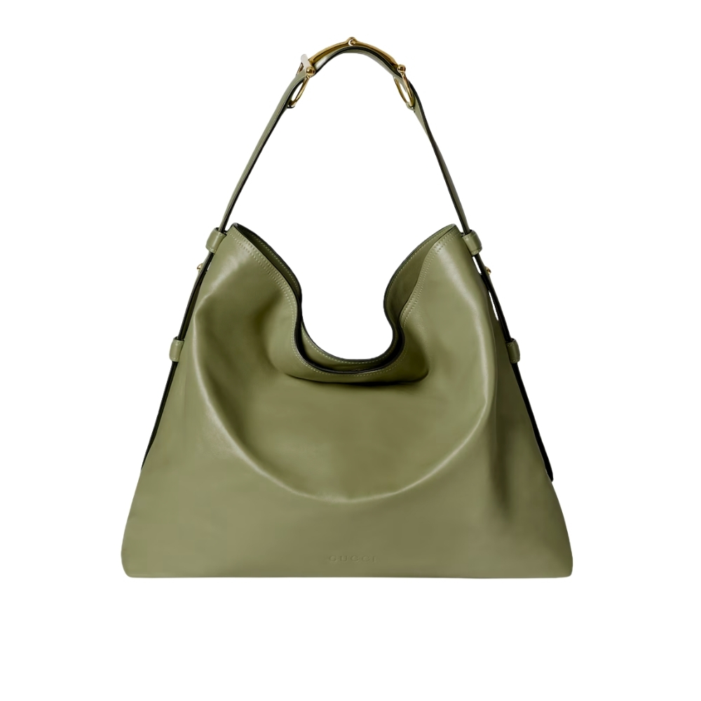 GUCCI BEATRIX LARGE TOTE BAG SAGE GREEN LEATHER 40CM ‎ 850546 AAFK4 3920